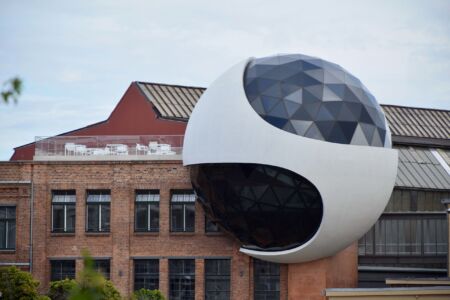 Techne Sphere, progetto finito. Vista d'insieme esterno (© Daniela Völkel)