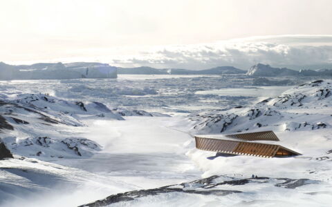 Il progetto dell'Icefjord Center, Ilulissat, Groenlandia, 2021 (©Dorte Mandrup A/S)