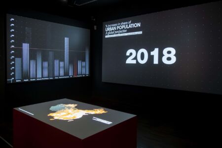 Un allestimento della mostra "China goes urban" (foto di Giorgio Perottino)