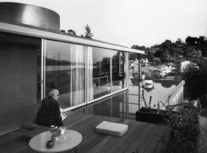Richard Neutra nell’attico della VDL Research House II a Los Angeles (1963-66)
