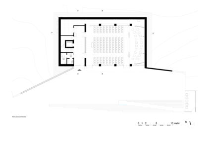 Pianta livello inferiore (© courtesy Alvisi Kirimoto)