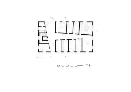 Pianta livello superiore (© courtesy Alvisi Kirimoto)