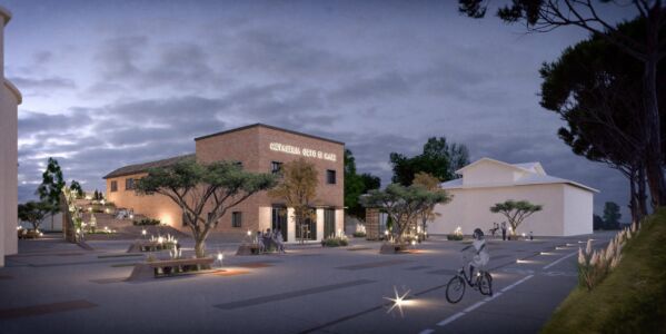 Studio CH+, rendering del progetto per l’ecomuseo “Metaurilia Orto di Mare”