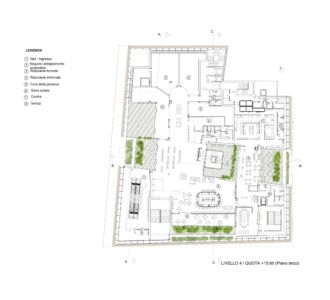 Pianta piano terzo (© ACC Cristiana Catino e Negozio Blu architetti)