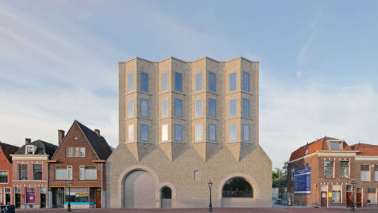 La nuova facciata del museo De Lakenhal, progetto di Happel Cornelisse Verhoeven e Julian Harrap Architects, Leida, 2020 (foto di Karen Borghouts)