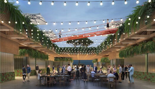 Nuovo Mercato San Giovanni di Dio, la piazza in una configurazione serale