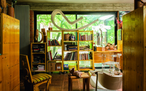 Interno della casa-studio, ph. Joseph Nemeth 2017