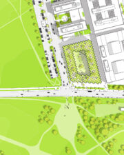 Planimetria del progetto e relazione con il contesto