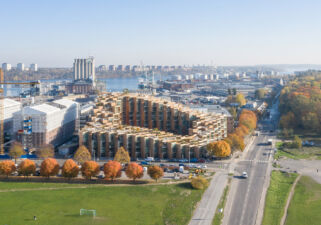 Vista aerea da ovest