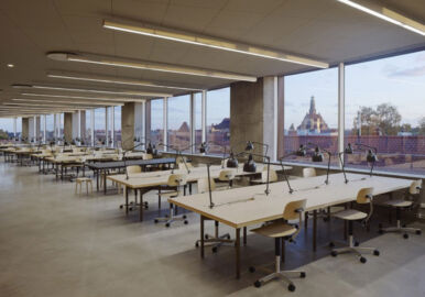 Una delle grandi aule multifunzionali