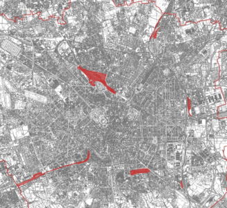 Planimetria degli ex scali ferroviari di Milano