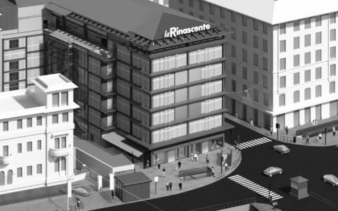 Assonometria dello stato di fatto (© studio 2050+)