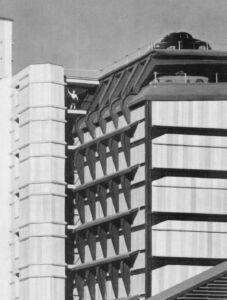 Vista modellino. Progetto 1957 (© studio 2050+)