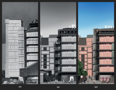 Progetto 1957, stato attuale secondo realizzazione 1961, proposta di progetto di studio 2050+ (© studio 2050+)