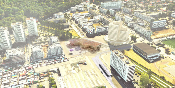 Miralles Tagliabue / Bordas + Peiro, stazione di Clichy - Montfermeil (© Société du Grand Paris)