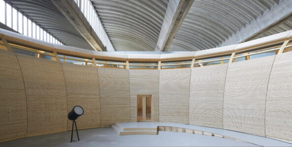ANOHA, Berlino, la scatola del'arca vista dal suo interno, architetto Olson Kundig, foto di Hufton e Crow, courtesy Olson Kundig Architects