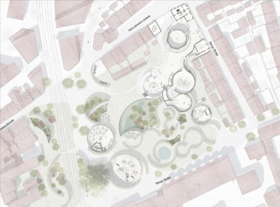 Piano terra (© Kengu Kuma architects, Cornelius Vöge architects, MASU planning)