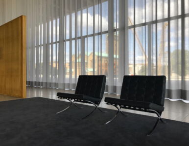 Dettaglio poltrone sul lato longitudinalmente opposto