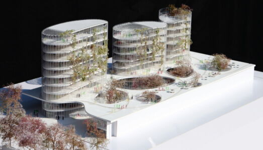 MCArchitects, nuovo rettorato Università Roma Tre, plastico