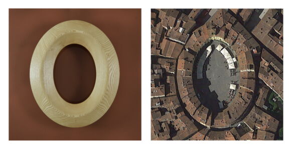 Anfiteatro di Lucca “Parlascio” (foto Google Earth)