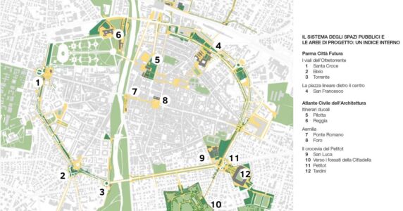 “Parma città d’oro”: stralcio parziale dello schema di struttura territoriale