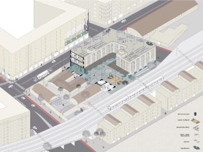 Comune di Roma, progetto architetto Valentina Cocco con professori Francesco Careri e Fabrizio Finucci: recupero edilizio e sociale di una ex caserma occupata da circa 60 nuclei familiari provenienti da oltre 20 Paesi diversi