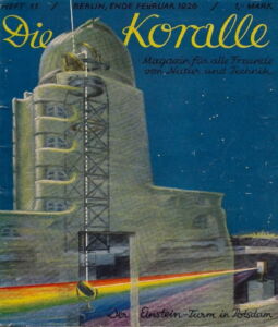 Sulla copertina di un rivista scientifica “Koralle”, 1926