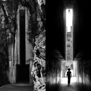 Restauro di Castelgrande a Bellinzona, viste dell’ingresso agli ascensori