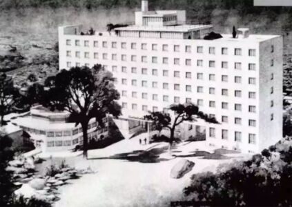 Il Peace Hotel a Pechino, disegno (1953)