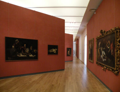 Il piano rosso dell'ampliamento di Palazzo Abatellis (© Archivio AutonomeForme)