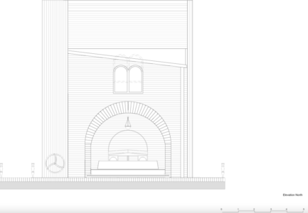 Babij Jar, la sinagoga di Manuel Herz, prospetto nord