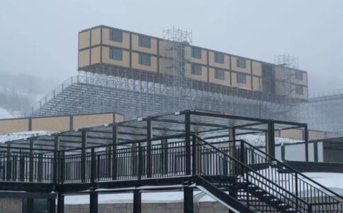 Le strutture olimpiche temporanee nel Genting Snow Park