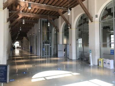 Il campus dell'Università dentro l’ex Monastero di Santa Monica, l'ex magazzino carri