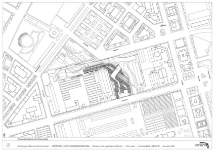 Planimetria del progetto vincitore del concorso del 1997 (Zaha Hadid Architects)