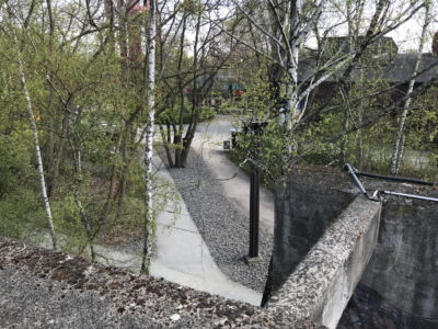 Vista percorsi dal secondo belvedere (foto Francesca Petretto)