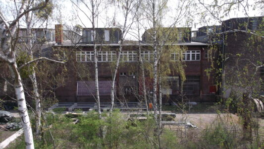 Vista laterale della ex halle delle locomotive (foto Francesca Petretto)