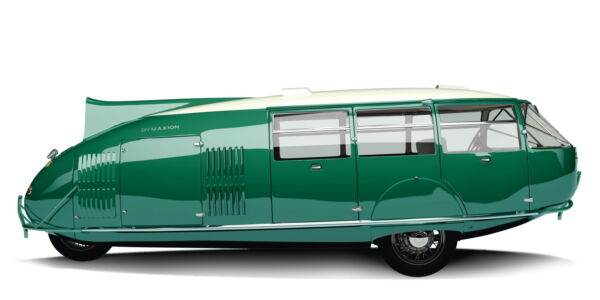 mostra “Motion. Autos, Art, Architecture”: Richard Buckminster Fuller, Dymaxion Car (© Fondazione Norman Foster)