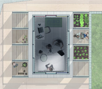 Il progetto di adattamento della Glass House ad aula di fotografia per ragazze (© Elisabetta Gastaldon, Giulia Moro e Thuy Hong Nguyen)