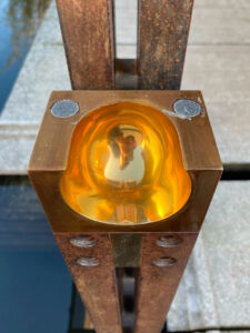 Particolare di uno dei sostegni del Padiglione (© Gabriele Toneguzzi)