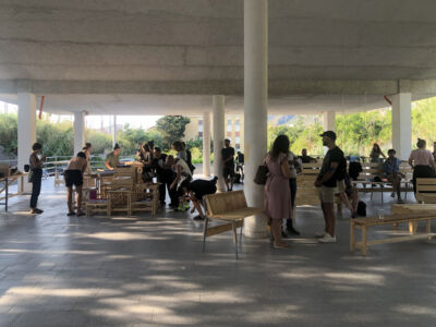 Il mercato dopo gli interventi (© Archivio AutonomeForme)