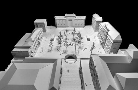 modello di progetto per piazza Dante (© Gruppo Flânerie)