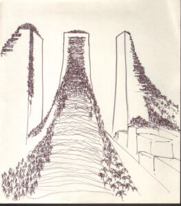 Studio per Spine verdi, 1972 (Archivio Francesco Somaini)