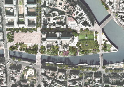 Palnimetria generale dell'area di Notre-Dame (© Bas Smets)