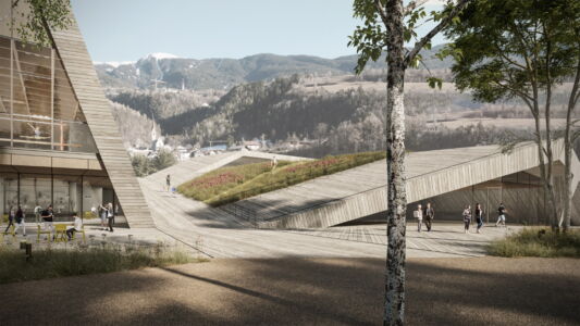 MoDusArchitects: Render parco sportivo © MoDusArchitects