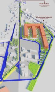 Magazzino Concentramento Tabacchi Greggi, progetto (© Astor Immobiliare)
