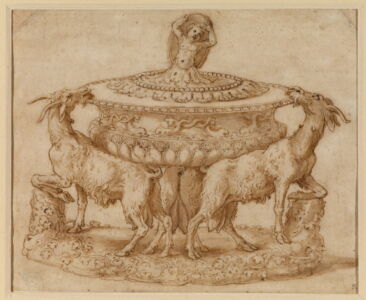 Giulio Romano, Progetto per saliera, ca. 1537-1546, Londra, The Courtauld (© The Courtauld / Bridgeman Images)