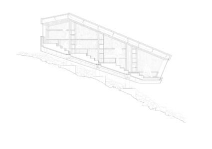 bivacco fratelli Fanton, sezione (© studio Demogo)