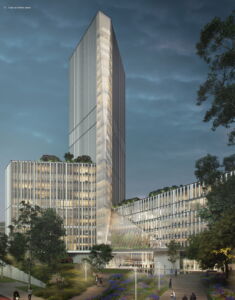 Palazzo Sistema, render di concorso