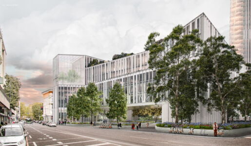 Palazzo Sistema, render di concorso