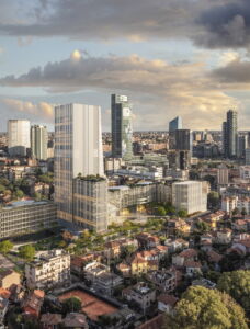 Palazzo Sistema, render di concorso